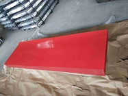 صفائح التسقيف المموجة الحمراء المطلية مسبقًا مقاس 17 مم صفائح الحديد المجلفن