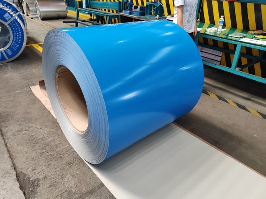 شراء Pre Painted Steel Coil PPGI Coil with 3-8MT Coil Weight 508/610mm Coil ID and 700-1250mm Width online manufacture
