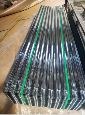 طلاء الزنك المصقول 40-275g/m2 صفيحة زيغ زاج عادية / صفر / كبيرة