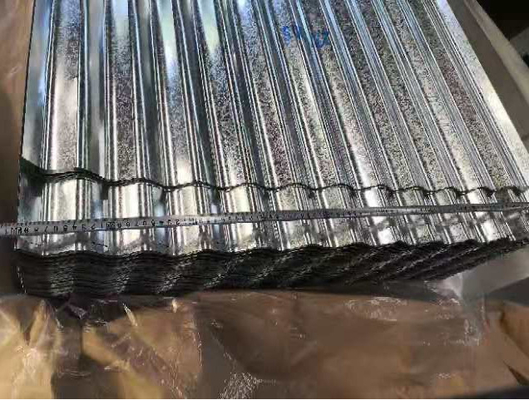 طلاء الزنك المصقول 40-275g/m2 صفيحة زيغ زاج عادية / صفر / كبيرة