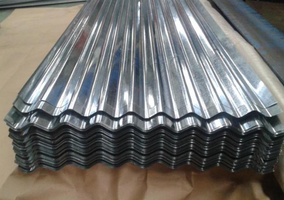طلاء الزنك المصقول 40-275g/m2 صفيحة زيغ زاج عادية / صفر / كبيرة